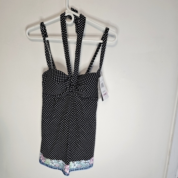 NWT Coco Reef 5-Way Bra-Sized Underwire Swim Dress - Polka Dot - 32/34C - Picture 2 of 16